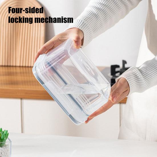 Lebensmittelaufbewahrungsbehälter für den Kühlschrank Obstaufbewahrungsbox mit herausnehmbarem Sieb Kühlschrankorganizer für Salat Beeren Gemüse Frische