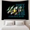 Eagles Print Tapestry, Backdrop, Easy Setup, Ideal for Bedroom, Office & Living Room, with Aesthetic Wall Hanging Decor.