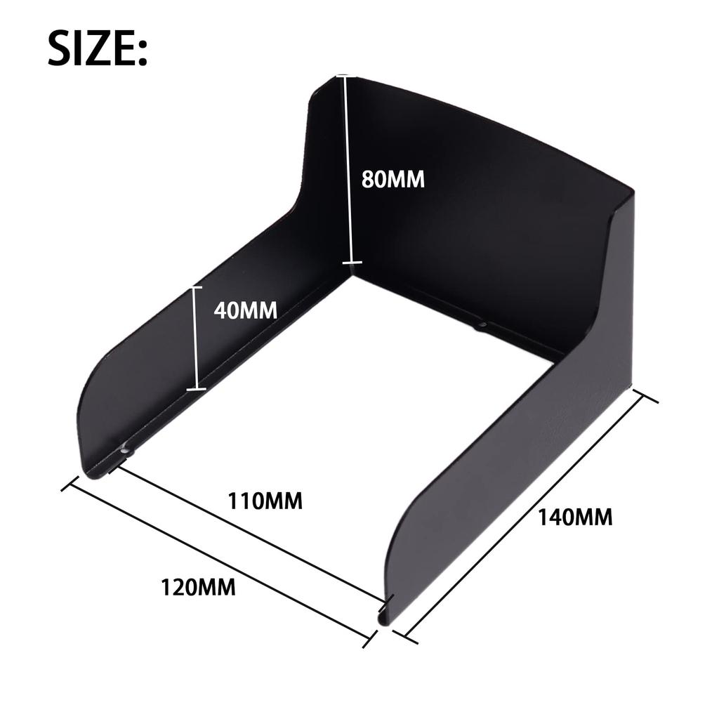 Unit Rain Cover with Sun Made of Steel for Easy Installation Intercom/Door Visor, Cold-Rolled (Black)