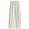 Beige High-End Wide Leg Trousers – Women's 2025 Spring/Summer Relaxed Fit
