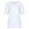 Shop   Women Slub CoTTon V Neck ShorT sleeVe T shirT Brown Dai Wsh 0520