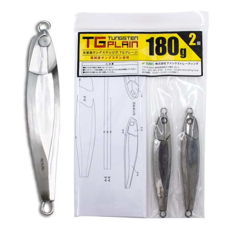 

FUNKS TG Простой вольфрамовый джиг Неокрашенный металлический джиг Цельный (0,18)