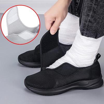 Męskie szerokie buty do chodzenia, wsuwane, ortopedyczne buty na opuchnięte stopy, trampki z poduszką na ból stóp