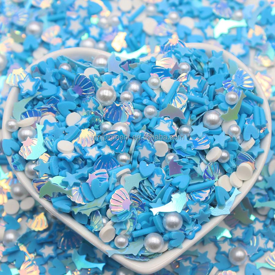 5mm Fruits Shape Christmas Halloween Sprinkles Polymer Clay Slices for Nail Slime Epoxy Resin Craft Diy
