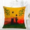 Casual daily Anime Movie KKikujiro Cushion Cover Daily Washable Linen Pillowcase Soft  for Sofa Bed Home Room Decor