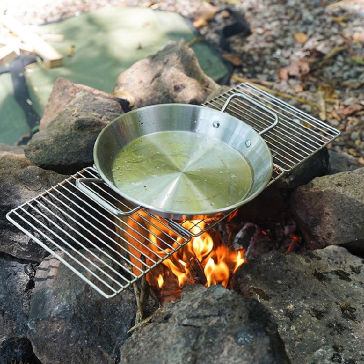 Rusts Resistant Stainless Steels BBQ Net, Foldable Barbecue Net for Convenient Storage and Travel Camping Grill Mesh Net