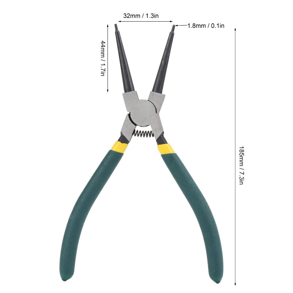 Straight Jaw Snap Ring Pliers 7-Inch Circlip Clamp Tool Retaining Ring Pliers For Ring Removal