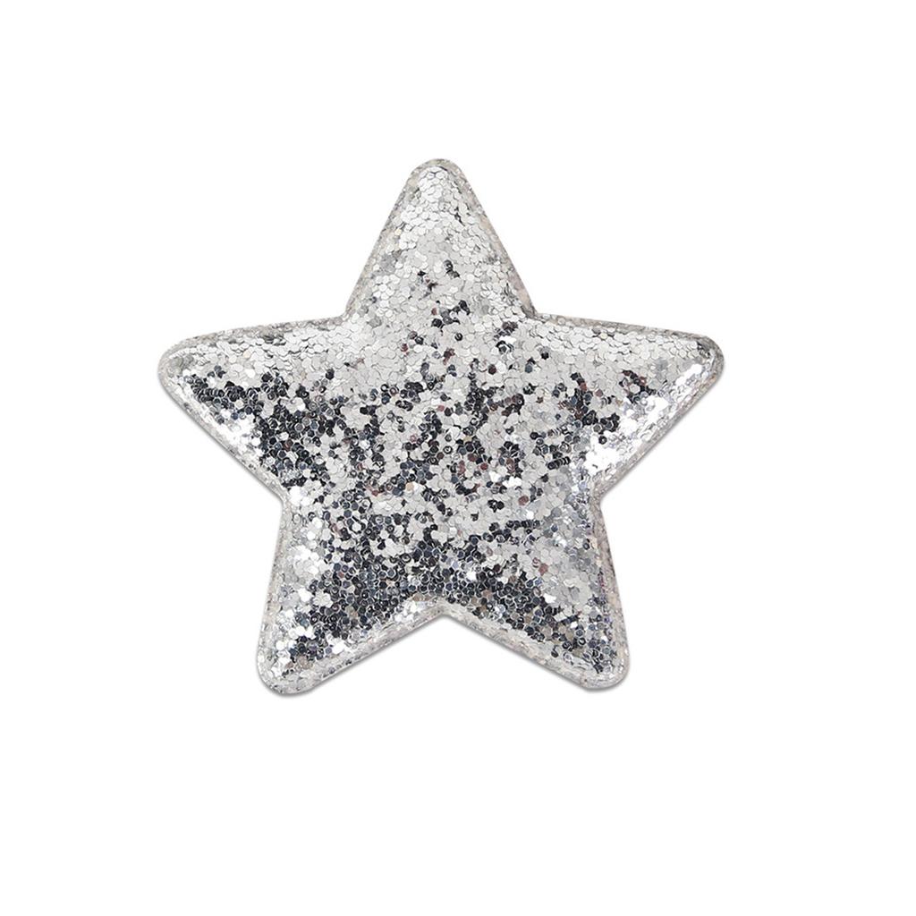 Children's Five-pointed Star Hairpin Independence Day Party Decoration Accessories Red Blue Sequin Star Hairpin