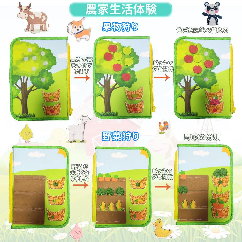 UQTOO Montessori Toys for Early Fingertip Birthday Kindergarten Multifunctional Educational Toy Children, Development, Training, Boys, Girls, Gift,