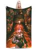 Mavuika Genshin Impact Cartoon Flannel Blanket Soft Warm Throw for Sofa Couch Bed Chair Home Decor