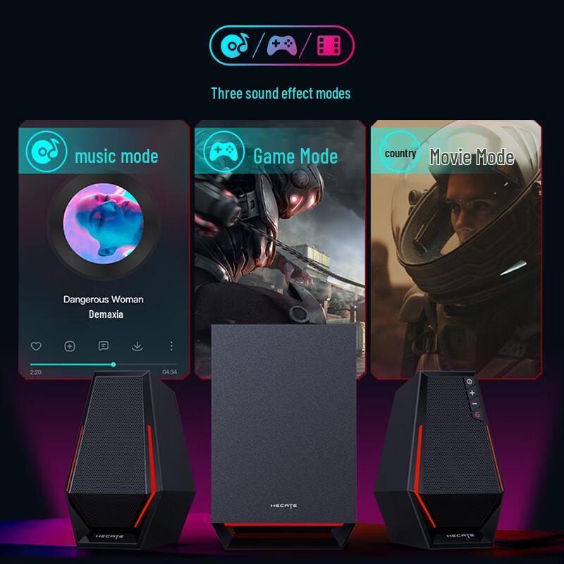 Edifier HECATE G1500 Max 2.1 Gaming Desktop Speaker CN Plug (adapter Included)