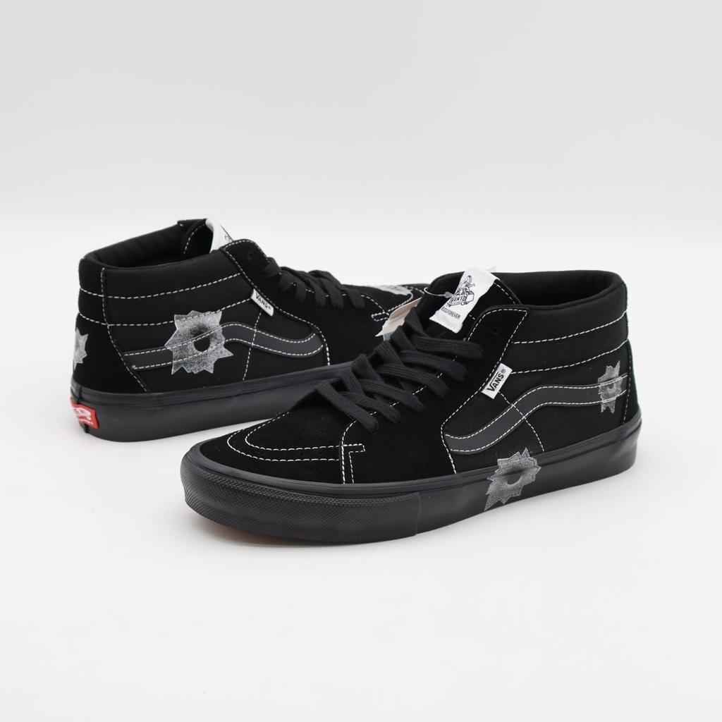 VN0A5KS1BLK Nate Lowman Supreme Vans Skate Grosso Mid Bullet Hole Black (Men's)