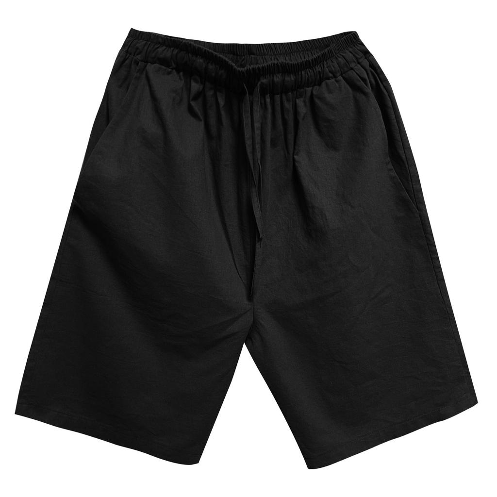 Men Summer Fashion Casual Solid  Basic Loose Quick-drying Shorts Beach Pants