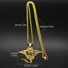 Cute Manta Ray Pendant Necklace Stainless Steel Gold Silver Color Nature Chain Jewelry For Women Men
