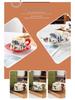 Retro Floral Ceramic Coffee Cup & Saucer Set with Gift Box - Elegant Water Cup Souvenir
