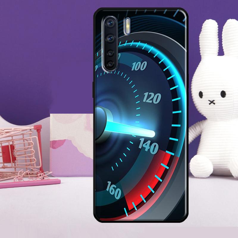 Speedometer Car Case For Oppo A60 A80 A40 A77 A57 A17 A74 A54 A94 A78 A98 A18 A38 A58 A96 A76 A16 A15 A5 Pro