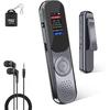 32GB Portable Digital Voice Recorder with Playback, 1000mA Extended Use Recording Device, Noise Canceling Voice Activated Recorder, A-B Repeat for