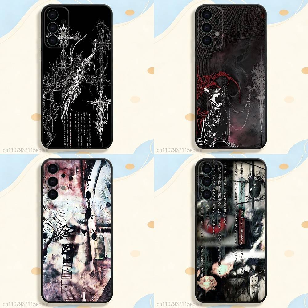 Gothic Coquette Cybersigilism BLACK Phone Case Silicone Soft For Samsung S26,S25,S24,S21,S22,S23,S30,Ultra,S20,Plus,Fe,Lite