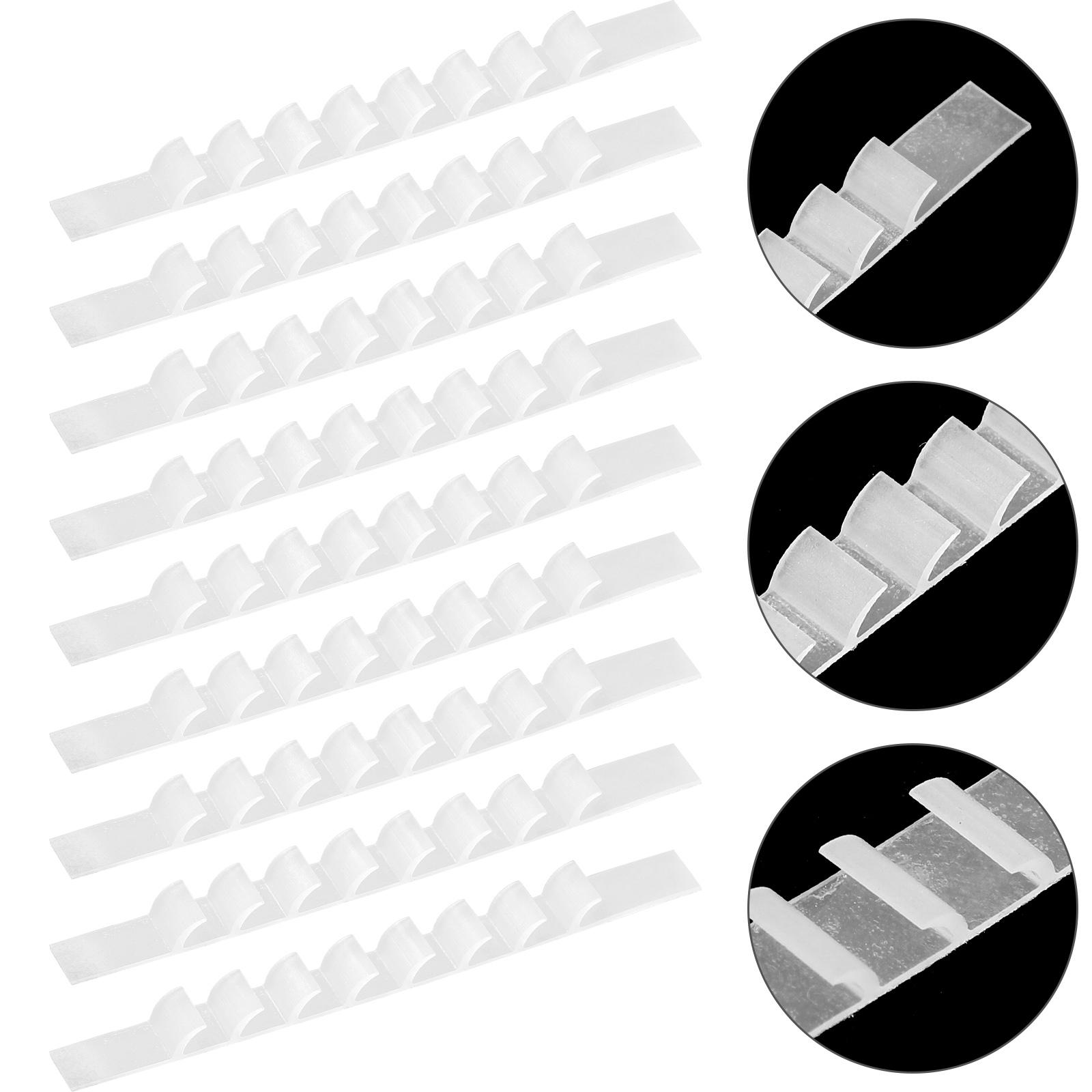 

50 шт. Полоски для вешалок для одежды Силиконовые захваты Противоскользящие полоски-захваты для вешалок для пальто белый