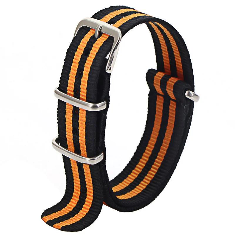 Sport Nylon Watch Band for Women&Men Watch Strap 18mm 20mm 22mm Army Sport Strap Fabric Nylon Watchband Buckle Belt