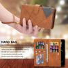 For Samsung Galaxy S25 Edge Wallet Case Color Splicing Leather Phone Cover with Stand