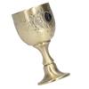 Inlaid Gemstone Stemmed Liquor Cup Decorative Wine Cup  Wedding Ceremony Party Table