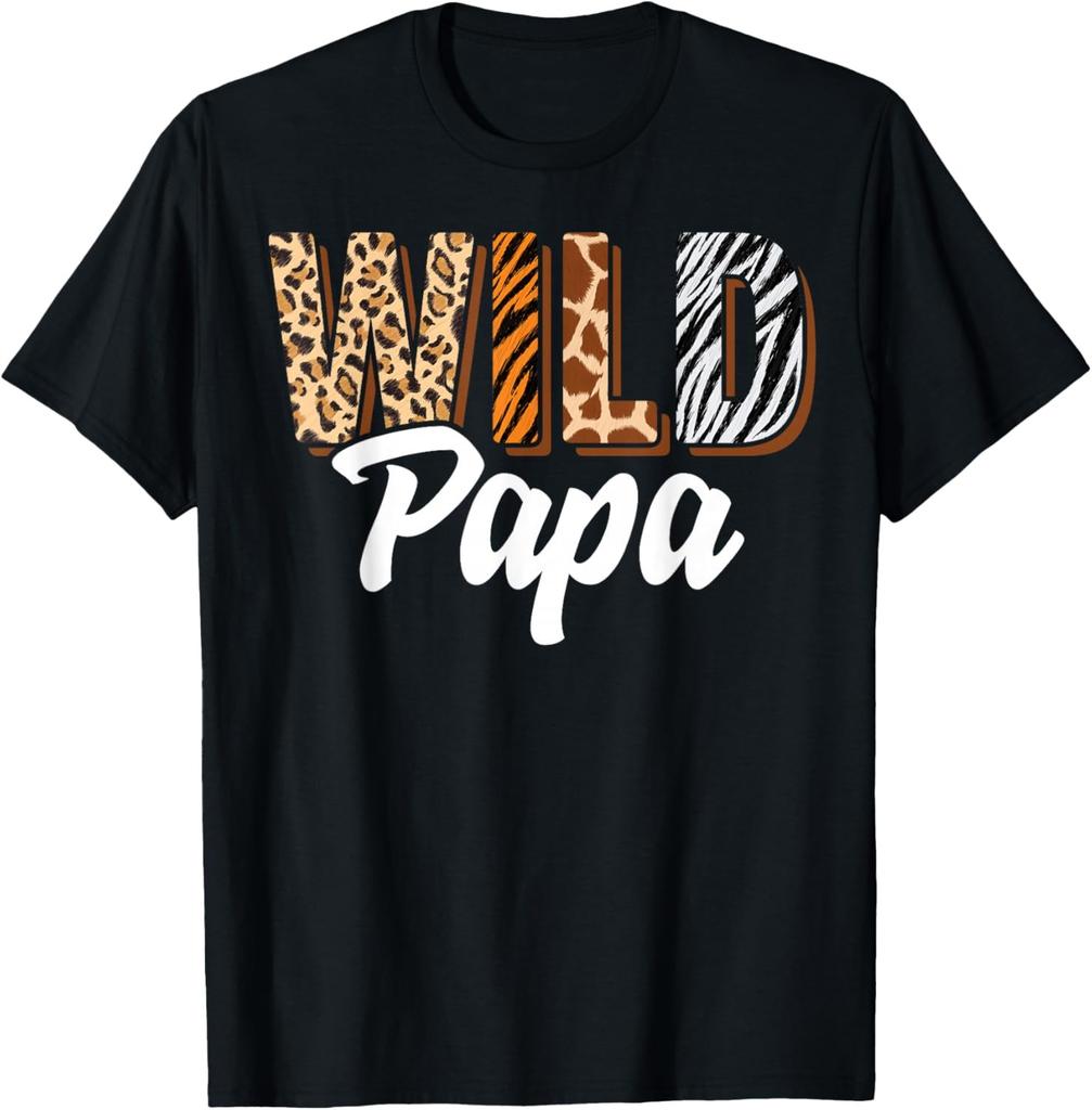 Wild Papa Zoo Born Two be Wild B-day Safari Jungle Animal T-Shirt