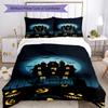 Halloween Bedding Set Breathable Duvet Cover with Pillowcases Decorative Bed Linen for Bedroom Home Decoration Birthday Gift