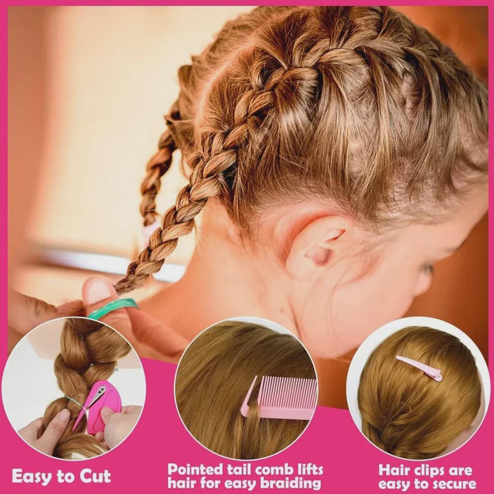 28-Color Gentle Hair Bands: Non-damaging, Disposable Rubber Bands for Braids and Hairstyles