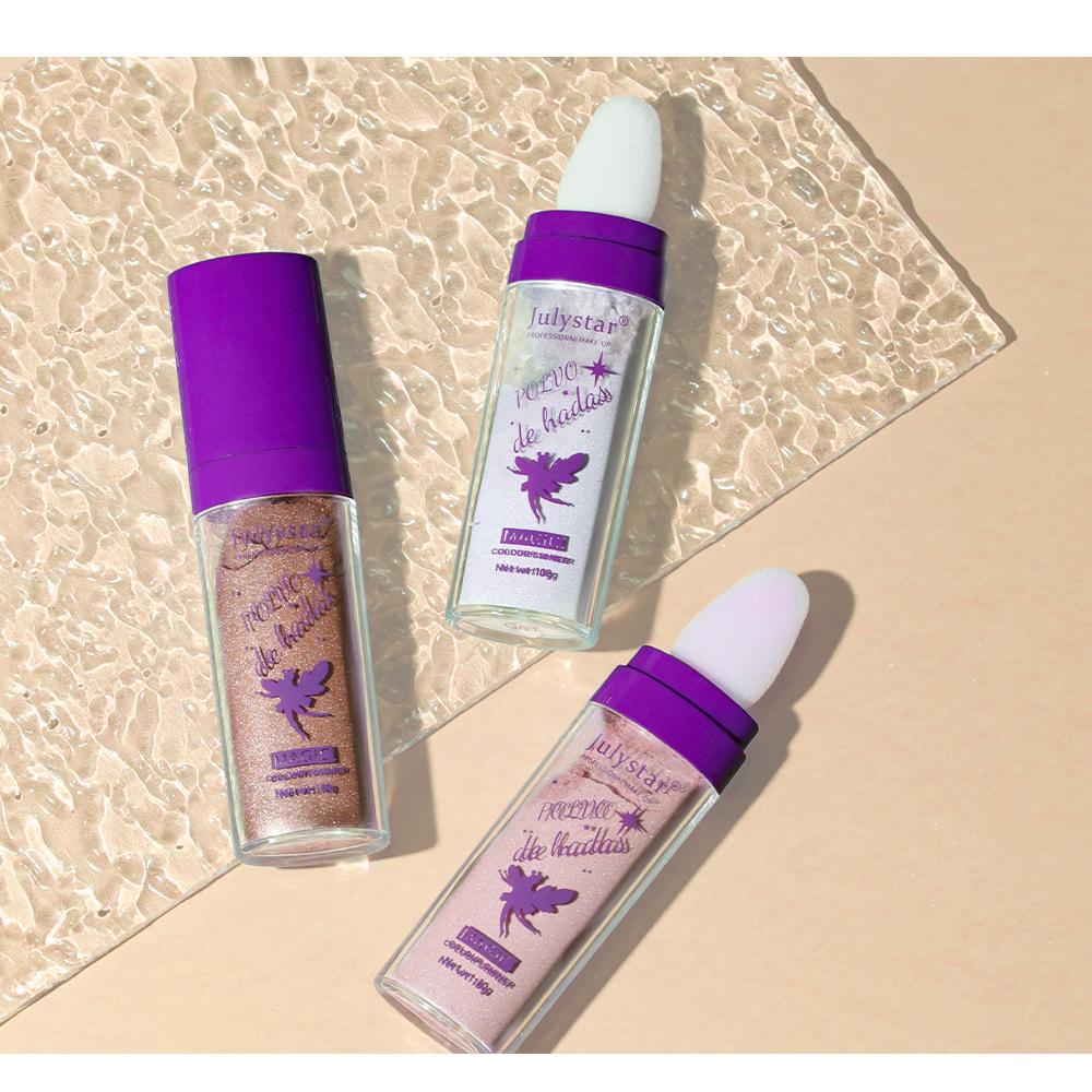 Polvere illuminante Illumina tutto il corpo Polvere riparatrice in polvere ad alta luminosità Trucco riparatore tridimensionale naturale