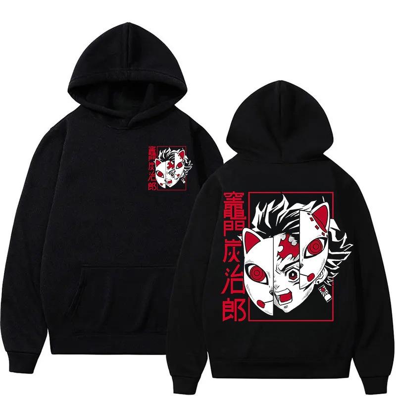 

Demon Slayer Japan Anime Hoodie Men Women Autumn Winter Double-sided Sweatshirts Y2k Harajuku Unisex Pullover Clothes Tops 3XL