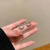 Korean Small Zircon Ear Buckles, Women Don't Need To Pick Geometric Circle Earrings When Sleeping, Korean Ear Jewelry