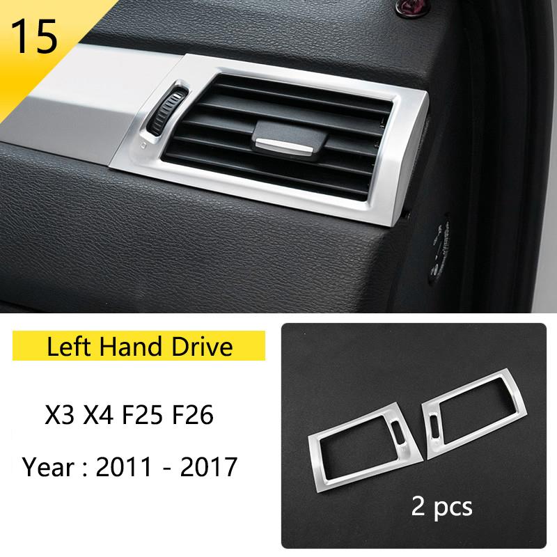 BBJS7 Accessories for BMW X3 X4 F25 F26 Car Inner Gearshift Air Conditioning CD Panel Door Armrest Cover Trim Decorative Car Stickers