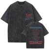 Vintage Washed MGK Lost Americana Tour  Print Tshirt Men Women Harajuku High Quality Fashion Oversized  T Shirts