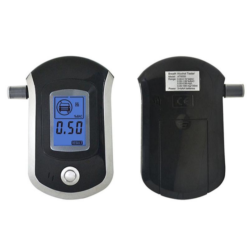 Professional Quick Response Blowing Alcohol Tester LCD Digital Display Drunk Driving Detector Portable Mini Breathalyzer
