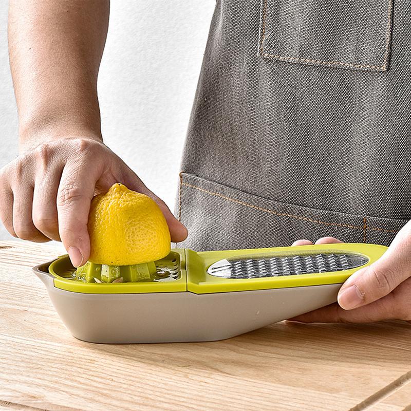 2-In-1 Juicer Lemon Press Household Fruit Vegetable Slicer Shavings Manual Orange Press Multifunctional Kitchen Gadgets Tool