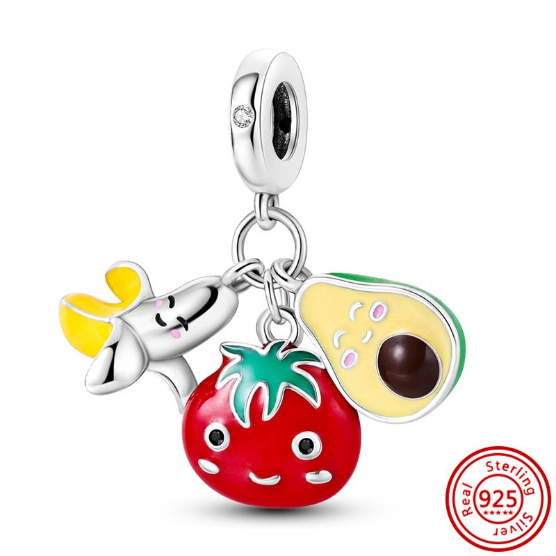 The Latest 925 Sterling copper Butterfly Flower Series Original Charm Fashion Bead Pendant Is Suitable For Girls To Make Gifts