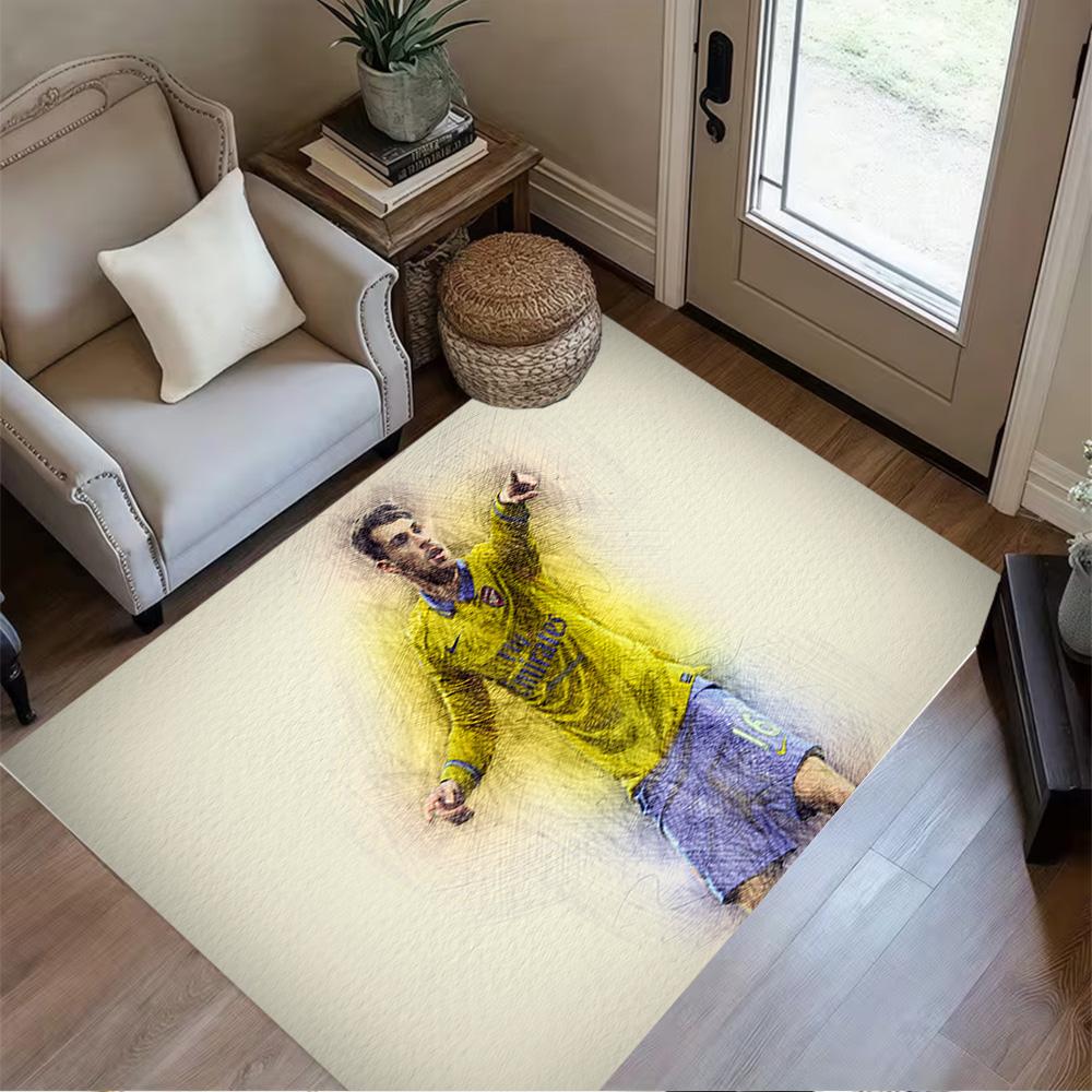 Dynamic Soccer Celebration Floor Rug Office Rug Suitable for Hallway Kitchen Bedrooms Outdoor Anti-slip Rug Anime Office Decor Birthday/Christmas Gift