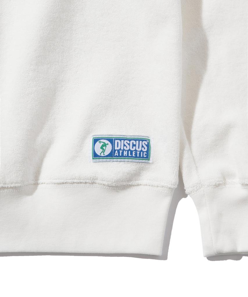 DISCUS ATHLETIC Da × Oam Emblem Terry Long Sleeve Tennis Shirt Off White