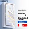 Tempered Glass Screen Protector for Honor 70 Pro / Honor 70 Pro+ Smartphone, Curved Full Coverage High Definition Anti-Drop Fingerprint Resistant