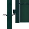 Vidaxl Garden Gate, PVC and Steel, 100 X 164 Cm, Green