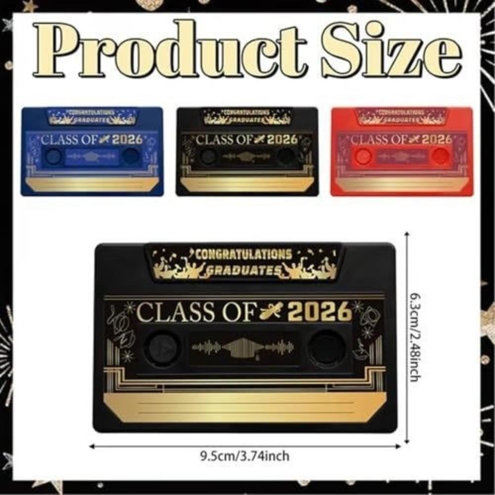 Cassette Tape Style Retro Cassette Card Audio Message Voice Greeting Card Graduation Gift