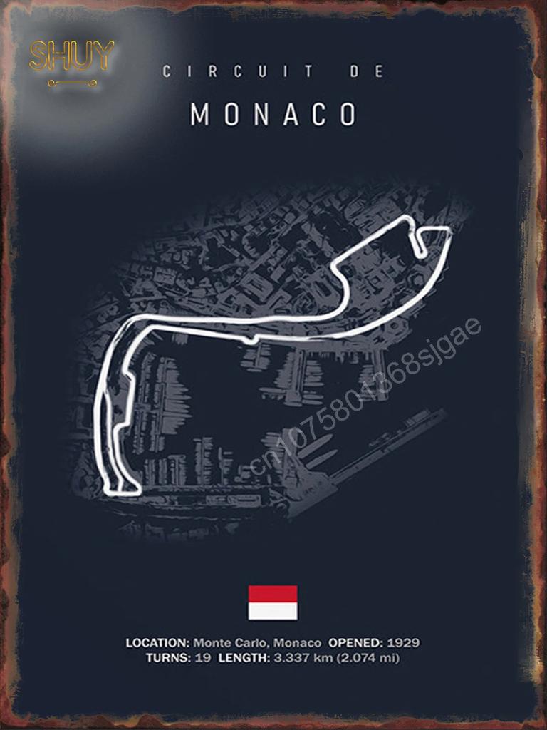 DORA Tin Sign Formula  World Racetracks Metal Tin Sign for Room Wall Decor Poster Art Printing Pictures World Circuit Plaques Home Decoration