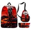 Hip Hop Populaire Cartoon Grappige tungtungtung 3D Print 3 stuks/Set leerling Schooltassen Reizen Laptop Rugzak Borsttas Etui