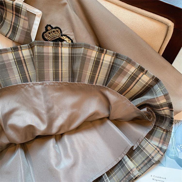 2024 Girls' Academy Style Three-Piece Fashion JK Uniform Set for Kindergarten & Big Kids