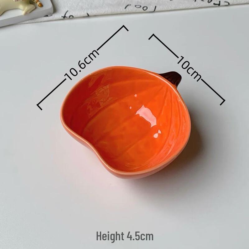 Cute Pumpkin Ceramic Dipping Dish Set 2-pack Dipping Dish