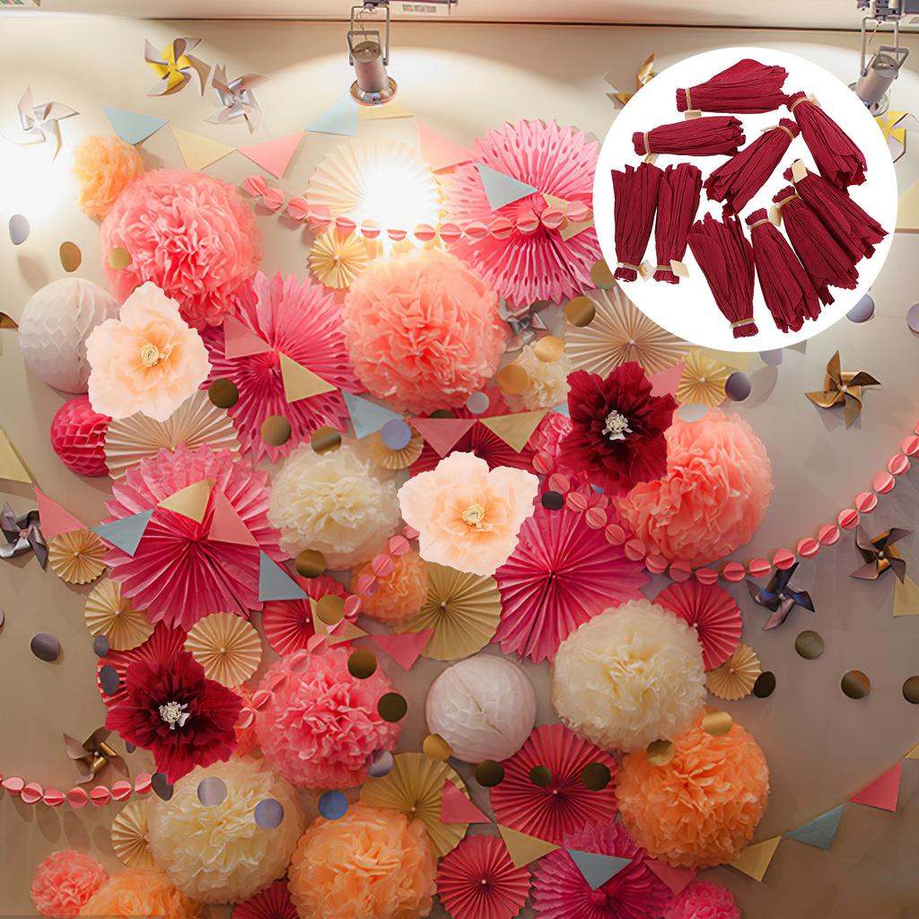 10Pcs Large Paper Flowers Decorative Hanging Party Decorations DIY Flower Backdrop for Home Wedding Birthday Event Paper Flower