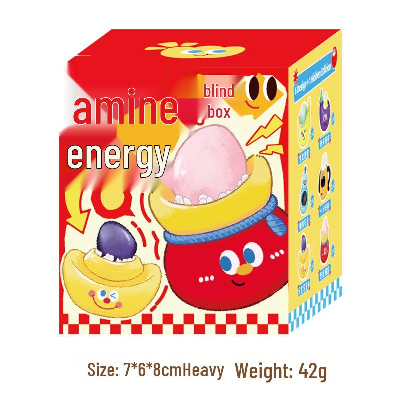 Dopamine Series Blind Box: Creative Fruit & Energy Desktop Ornaments in Various Styles