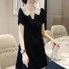 2026 Summer Lace Doll Collar Petite Dress - Fashionable, Slimming, Age-Defying Little Black Skirt