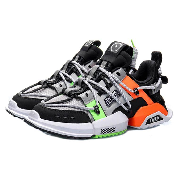 Li Ning Pangu New York Fashion Week Runway Comfortable Shock Absorption Slip Resistant Durable Support Low Top Casual Shoes Men Casual Shoes AGLP179-1
